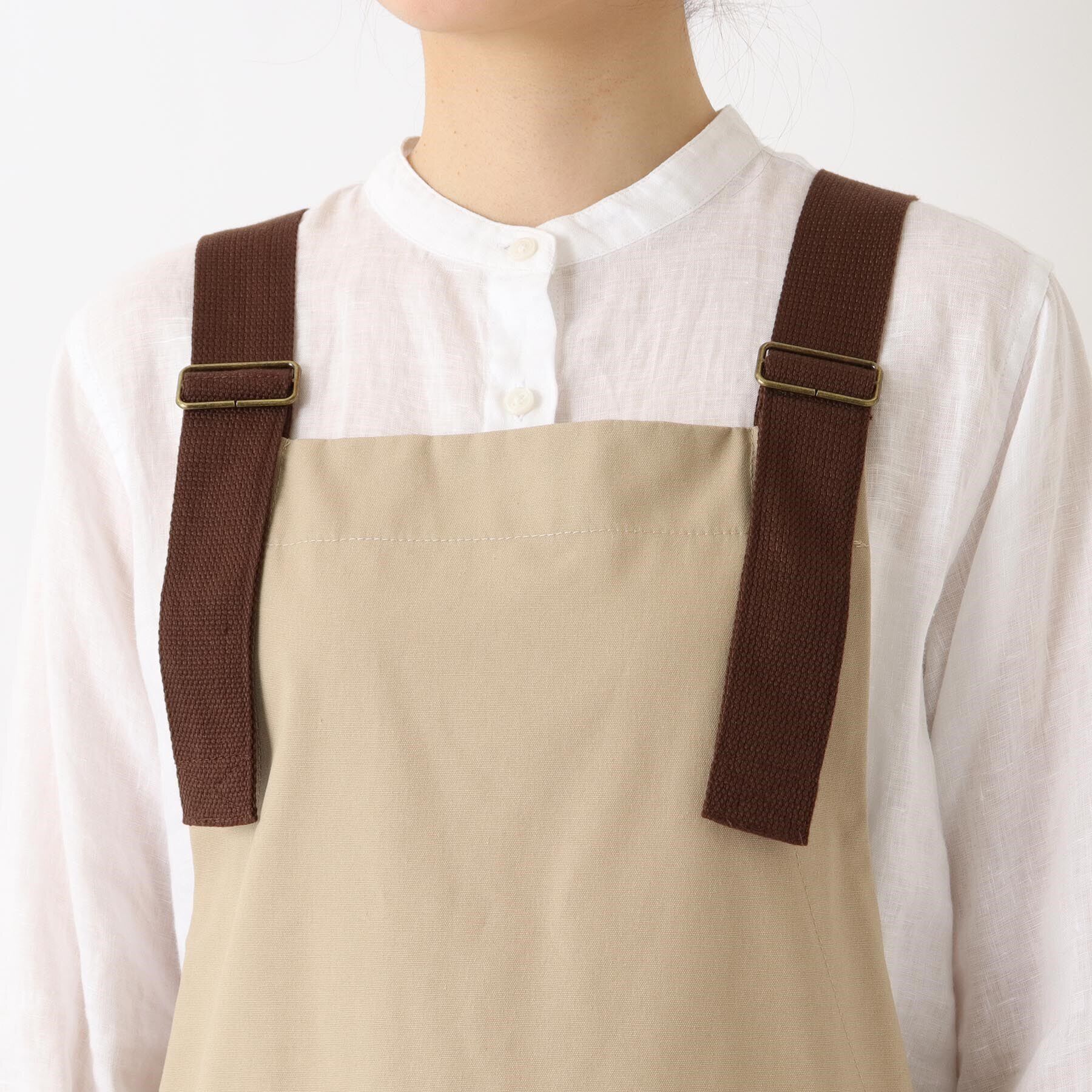 212 KITCHEN STORE「カバーオールロングエプロン グレージュ ＜FABORI ファボリ＞」|食器・キッチングッズ|