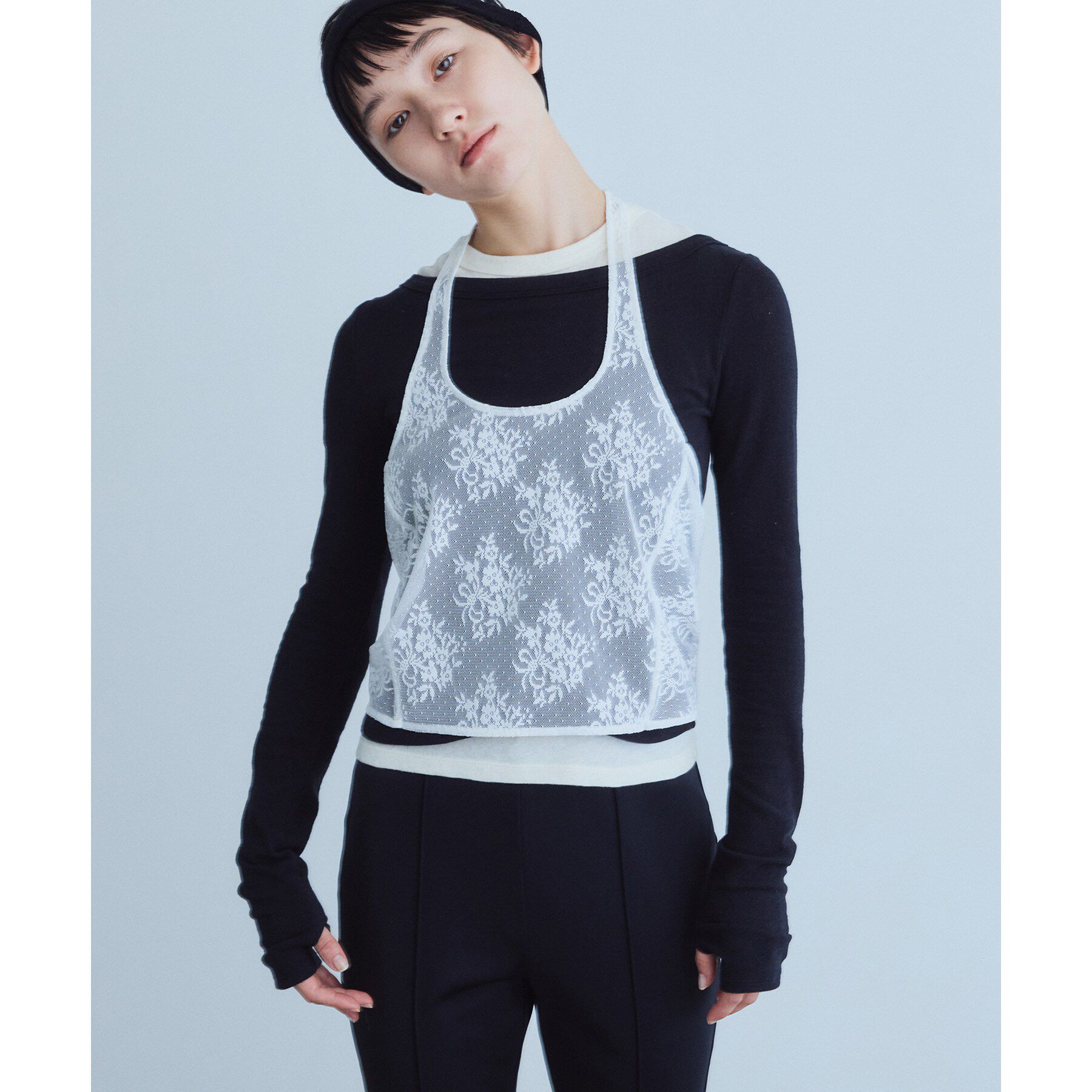 CODE A「UKI UKI＊CODE A｜layered jersey trio set」|その他|ブラック(019)