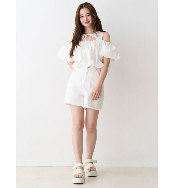 CALNAMUR「カッティングオフショルブラウス」|シャツ・ブラウス|