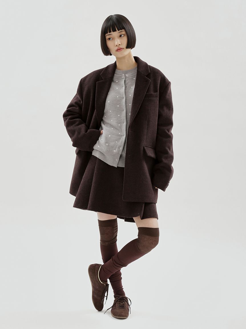 emmi atelier「3wayウールジャケット【セットアップ対応】」|ブルゾン・スタジャン|