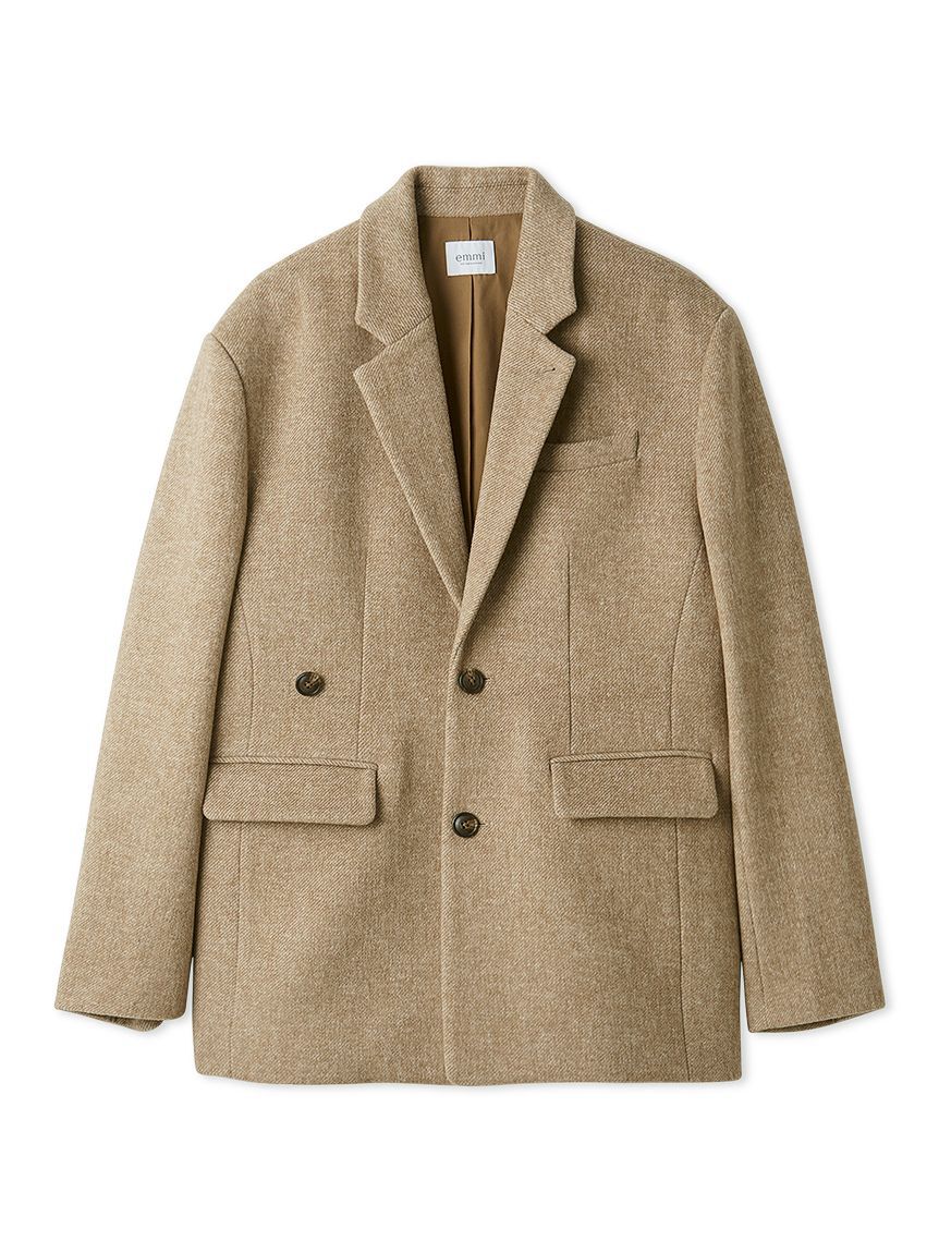 emmi atelier「3wayウールジャケット【セットアップ対応】」|ブルゾン・スタジャン|