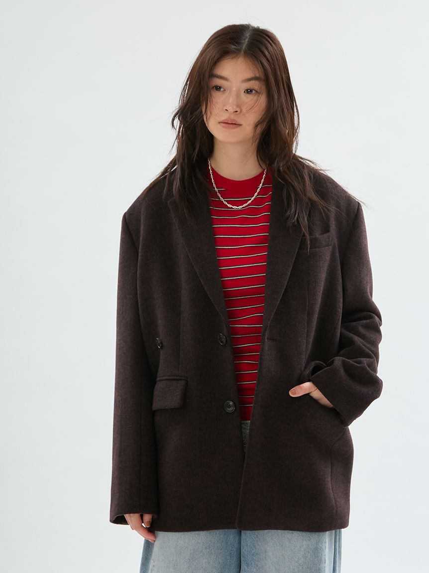 emmi atelier「3wayウールジャケット【セットアップ対応】」|ブルゾン・スタジャン|