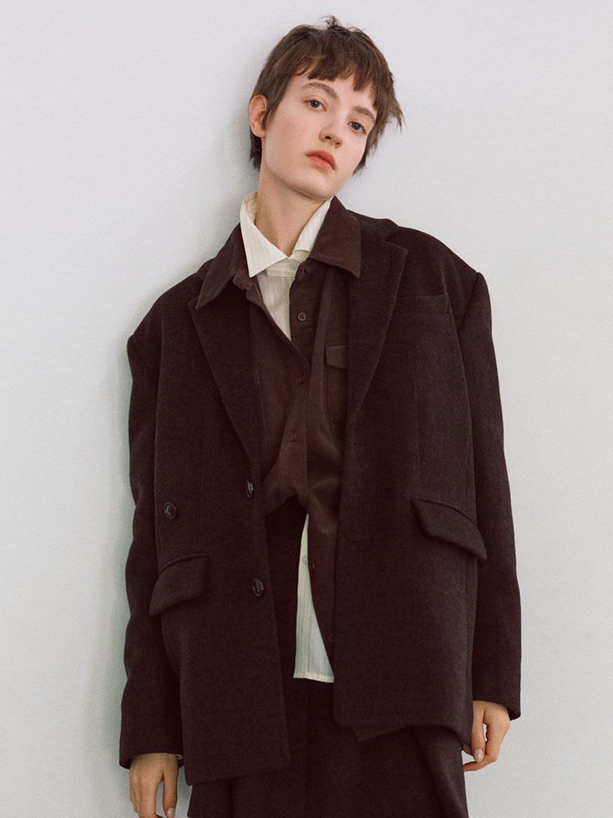 emmi atelier「3wayウールジャケット【セットアップ対応】」|ブルゾン・スタジャン|BRW