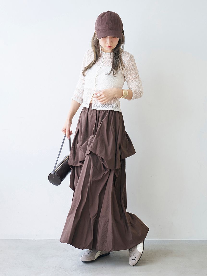 emmi atelier「ティアードボリュームスカート」|スカート|