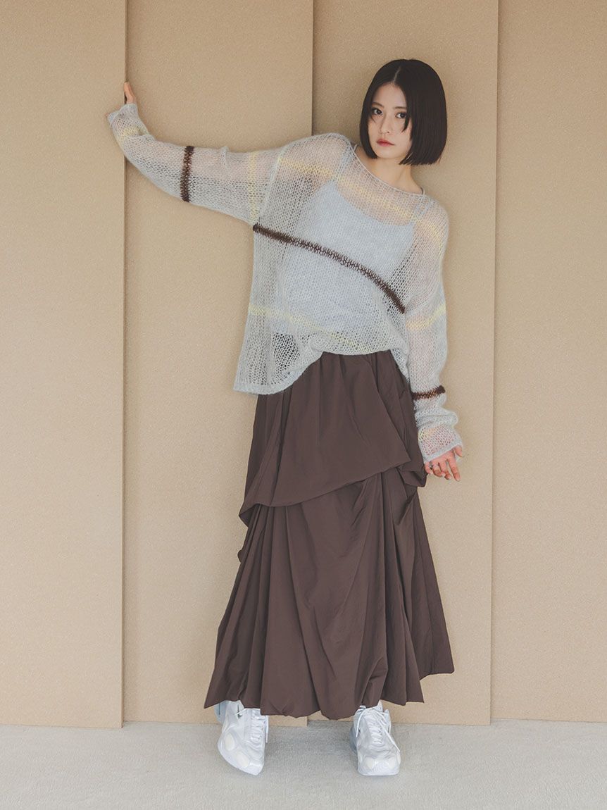 emmi atelier「ティアードボリュームスカート」|スカート|BRW