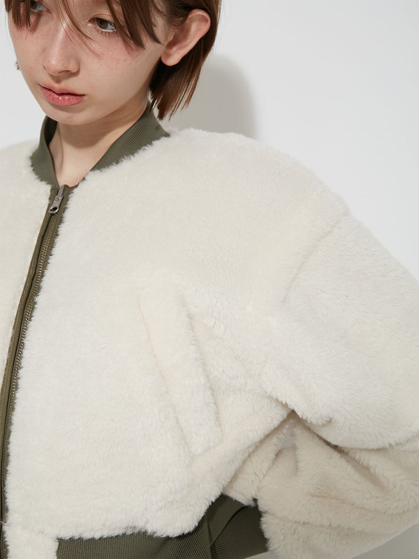 FURFUR「リバーシブルボアMA-1」|ブルゾン・スタジャン|