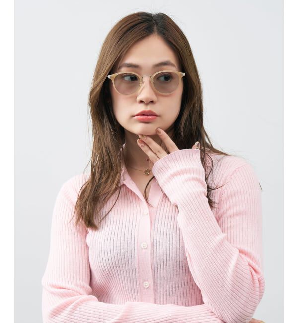  「ボストン型 サングラス | カラーレンズ コンビネーションフレーム 紫外線対策 UVカット TREND SUNGLASSES」|サングラス|