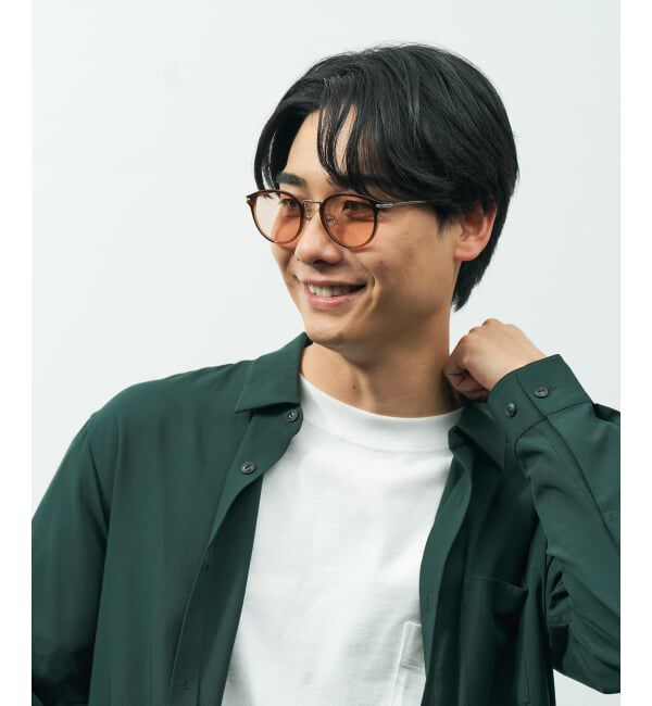  「ボストン型 サングラス | カラーレンズ コンビネーションフレーム 紫外線対策 UVカット TREND SUNGLASSES」|サングラス|