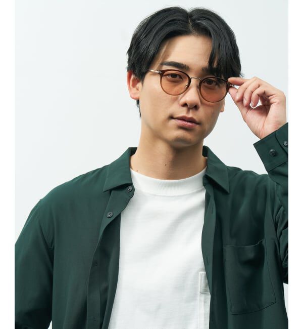  「ボストン型 サングラス | カラーレンズ コンビネーションフレーム 紫外線対策 UVカット TREND SUNGLASSES」|サングラス|