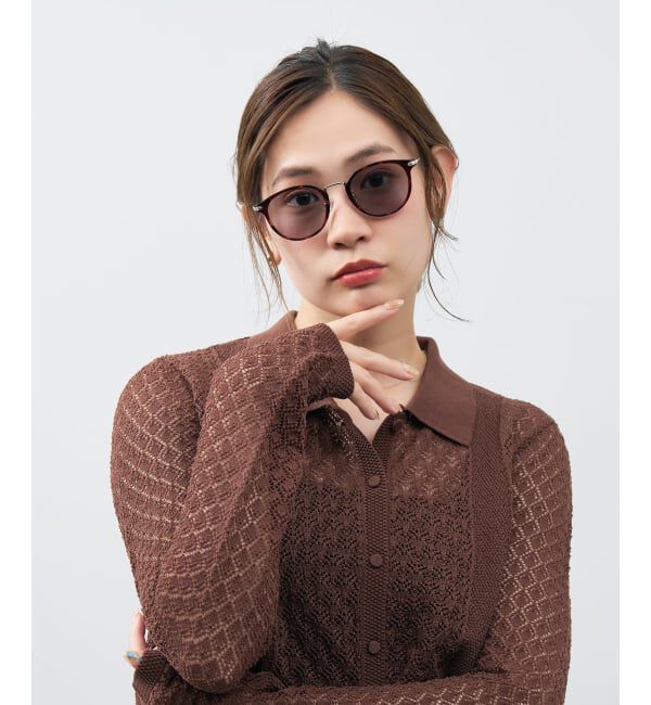  「ボストン型 サングラス | カラーレンズ コンビネーションフレーム 紫外線対策 UVカット TREND SUNGLASSES」|サングラス|