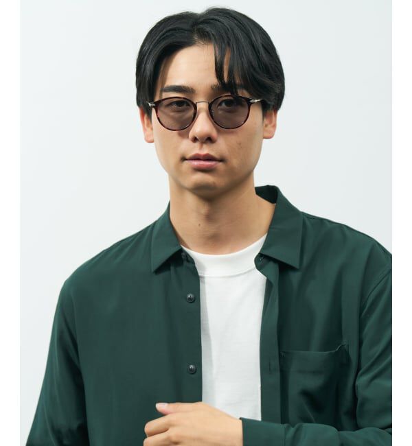  「ボストン型 サングラス | カラーレンズ コンビネーションフレーム 紫外線対策 UVカット TREND SUNGLASSES」|サングラス|