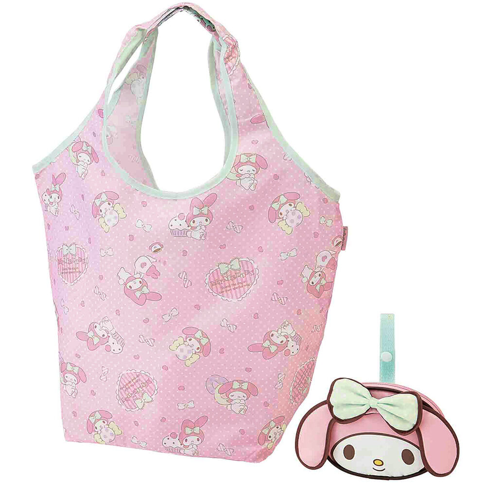 BACKYARD FAMILY「エコバッグ 折りたたみ キャラクター 通販 コンパクト おしゃれ かわいい ダイカットポーチ付き」|エコバッグ|ピンク1