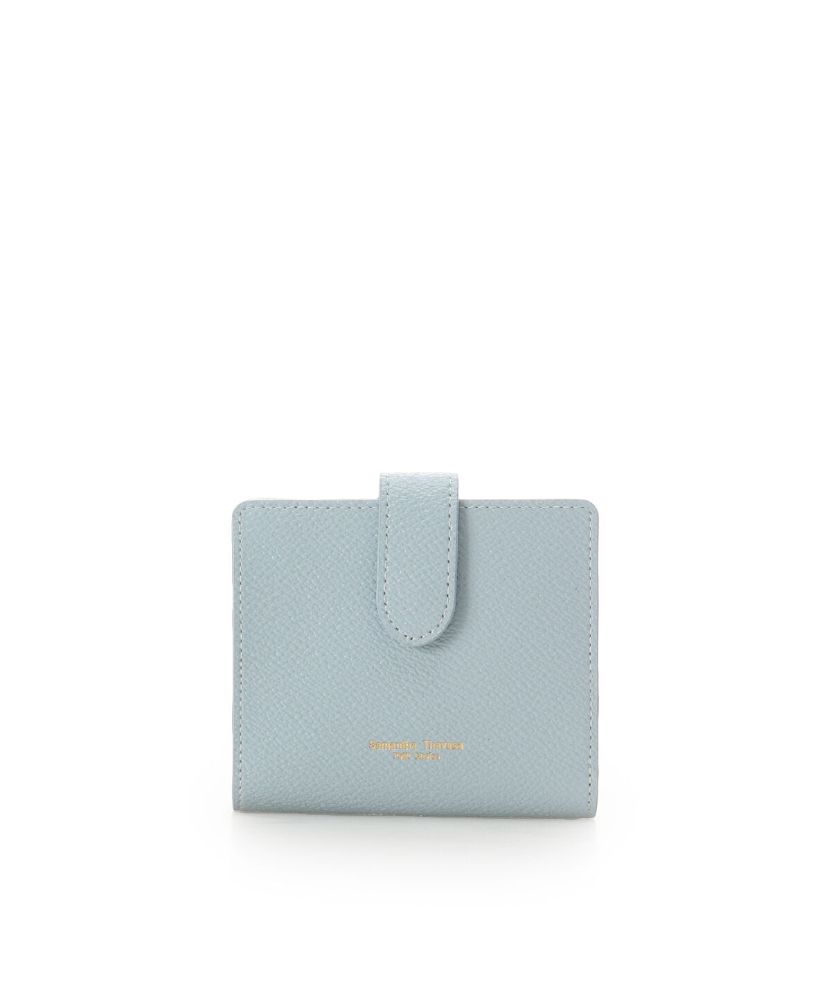 Samantha Thavasa Petit Choice「シンプル薄マチ BOX折財布」|財布|ライトブルー