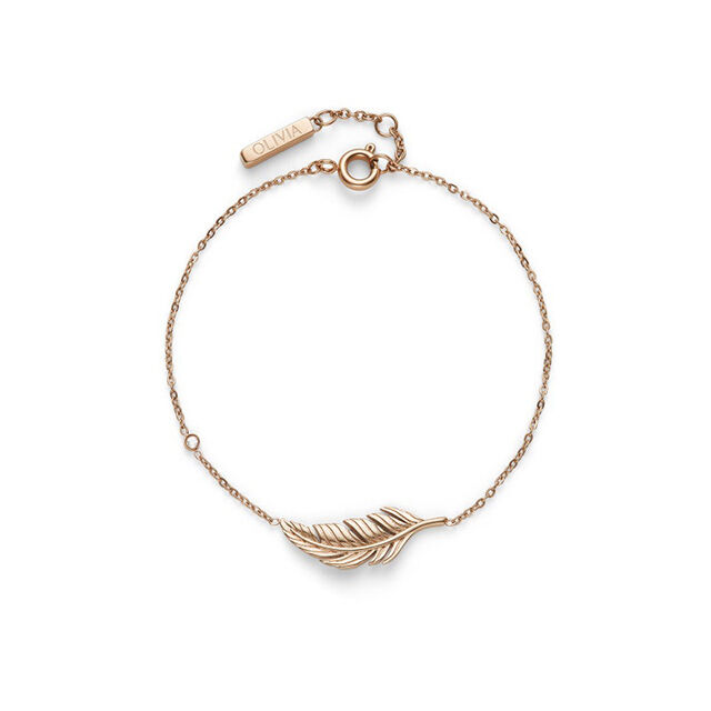 OLIVIA BURTON 「〈OLIVIA BURTON(ｵﾘﾋﾞｱﾊﾞｰﾄﾝ)〉ｼｸﾞﾈﾁｬｰ ﾌｪｻﾞｰ ﾛｰｽﾞｺﾞｰﾙﾄﾞ ﾌﾞﾚｽﾚｯﾄ」|ブレスレット・バングル|