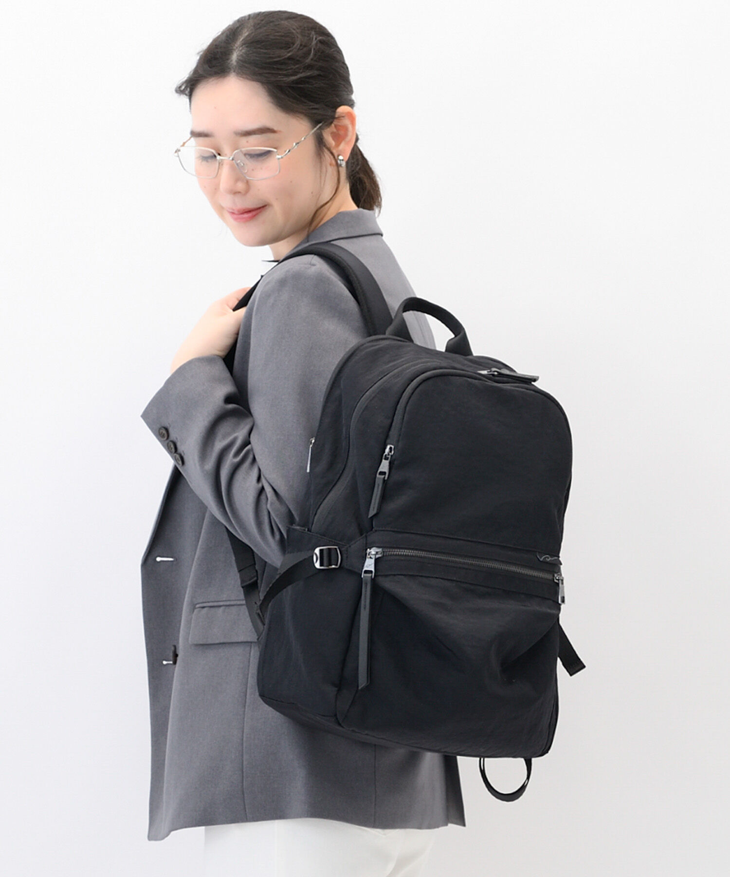 W&.Day/Night「W&.Day/Night ダブルアンドデイナイト キルッコ リュックサック A4サイズ 14.0インチPC収納 19145 バッグ」|リュック|ブラック