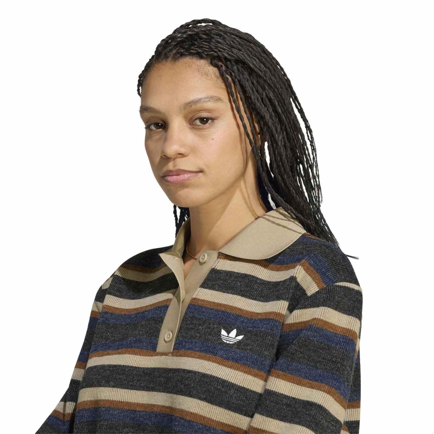 adidas「【ADIDAS ｳｪｱ】W STRIPE KNITTED POLO(ARCH2)」|Tシャツ・カットソー|