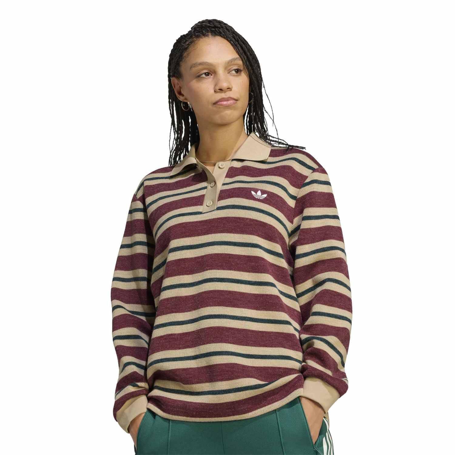adidas「【ADIDAS ｳｪｱ】W STRIPE KNITTED POLO(ARCH2)」|Tシャツ・カットソー|