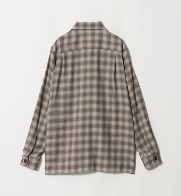 UNITED ARROWS「オンブレチェック シャツジャケット」|シャツ・ブラウス|