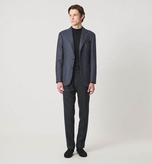 UNITED ARROWS「4プライ ウーステッド シングル 3ボタン テーラードジャケット CーMODEL」|テーラードジャケット|