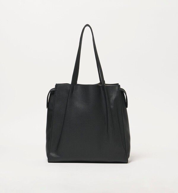 UNITED ARROWS green label relaxing「2WAY A4ギャザーハンドル / トートバッグ」|ショルダー・メッセンジャー|BLACK