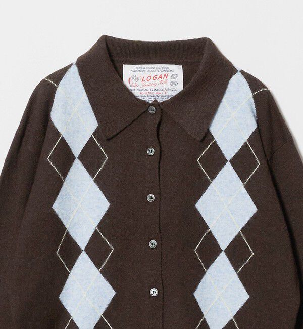 UNITED ARROWS green label relaxing「【別注】＜LOGAN knitting mills＞アーガイル カーディガン」|カーディガン|