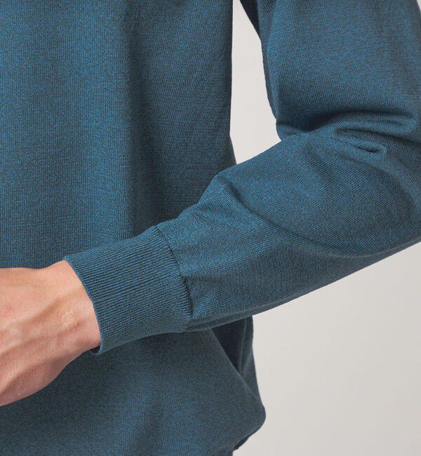 UNITED ARROWS green label relaxing「A+ MOULINE ポリエステル クルーネック ニット」|ニット・セーター|