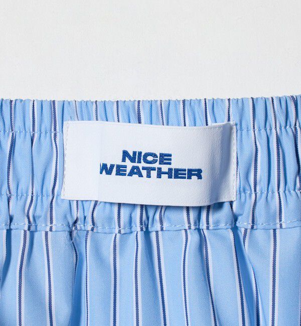 NICE WEATHER「＜NICE WEATHER＞ストライプ ミニスカート」|スカート|