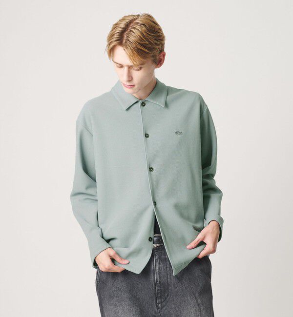 BEAUTY&YOUTH UNITED ARROWS「＜LACOSTE for BEAUTY&YOUTH＞ ワントーン シャツ ジャケット」|カーディガン|MD.GRAY