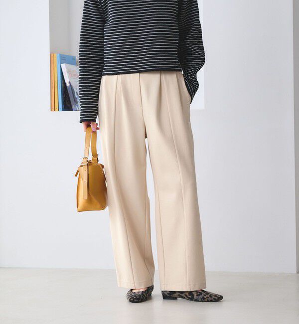 BEAUTY&YOUTH UNITED ARROWS「【WEB限定 Wardrobe DAILY MINIMAL】ジャージー タックカーブパンツ ウォッシャブル」|その他|