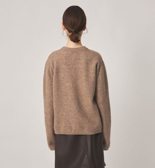 STEVEN ALAN「＜Steven Alan＞ウール ナイロン キャメル ミックス ヘンリーネック ニット」|ニット・セーター|