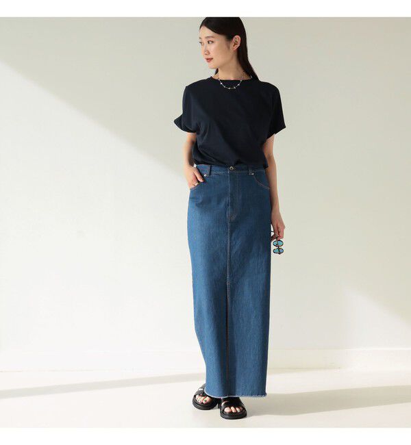 BEAMS SELECTION for WOMEN「ATON / スビンコットン キャップスリーブ Tシャツ」|Tシャツ・カットソー|