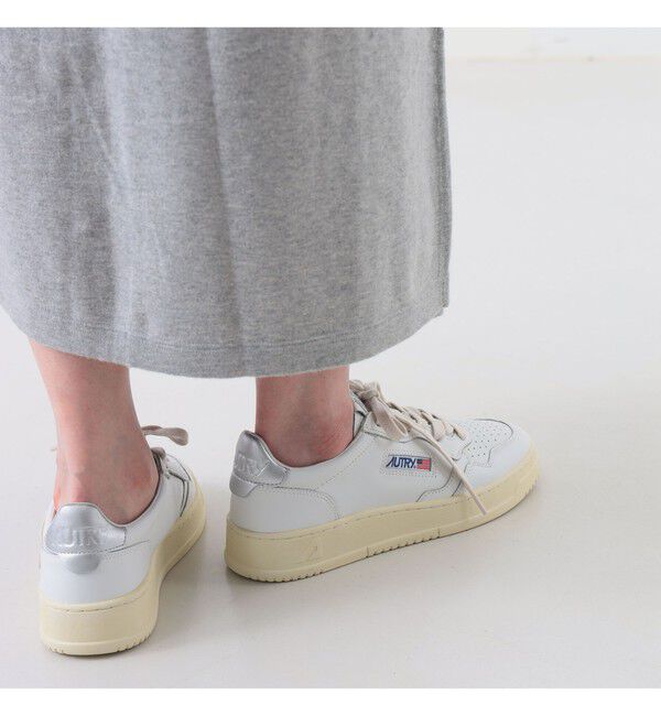 BEAMS SELECTION for WOMEN「AUTRY / MEDALIST LOW レザースニーカー」|その他|WHITE/SILVER