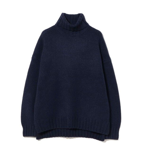 BEAMS SELECTION for WOMEN「SLOANE / 3ゲージ ジーロンラム タートルネック ニット」|ニット・セーター|NAVY