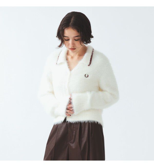 Ray BEAMS 「【別注】FRED PERRY / フラッフィー ニット カーディガン」|カーディガン|