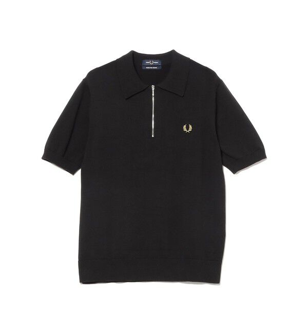 BEAMS「BEAMS｜【別注】FRED PERRY / Half-Zip Knit Polo｜ポロシャツ ｜ハーフジップ｜水洗い可」|ポロシャツ|