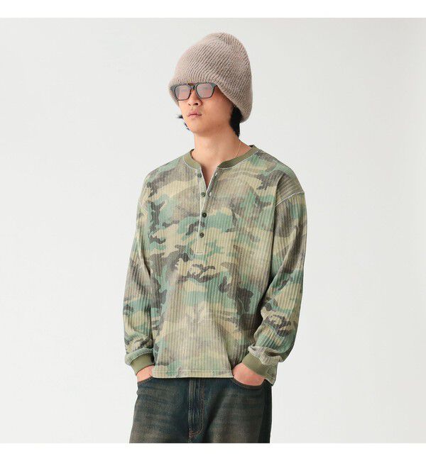 BEAMS「ヘンリーネック Tシャツ」|Tシャツ・カットソー|