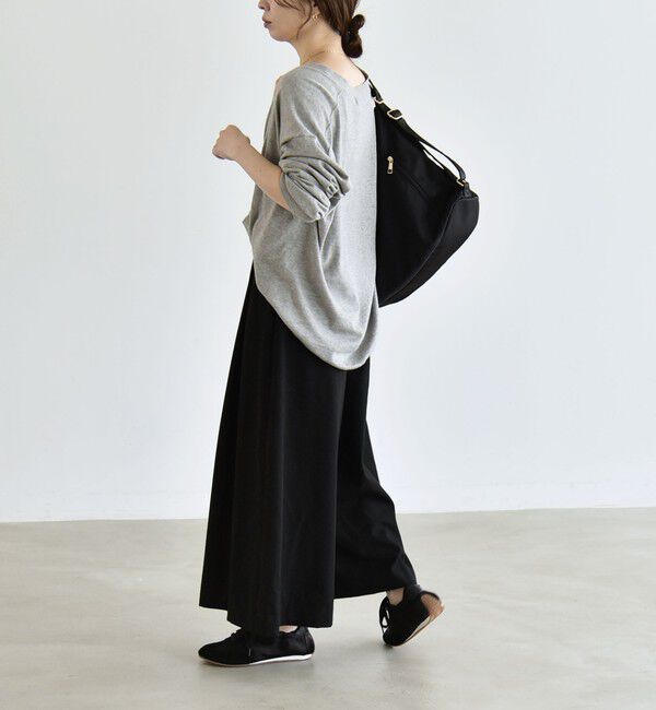quaranciel「《予約》〈洗濯機可能〉裏起毛 シアバター タック Aライン キュロット パンツ」|その他|
