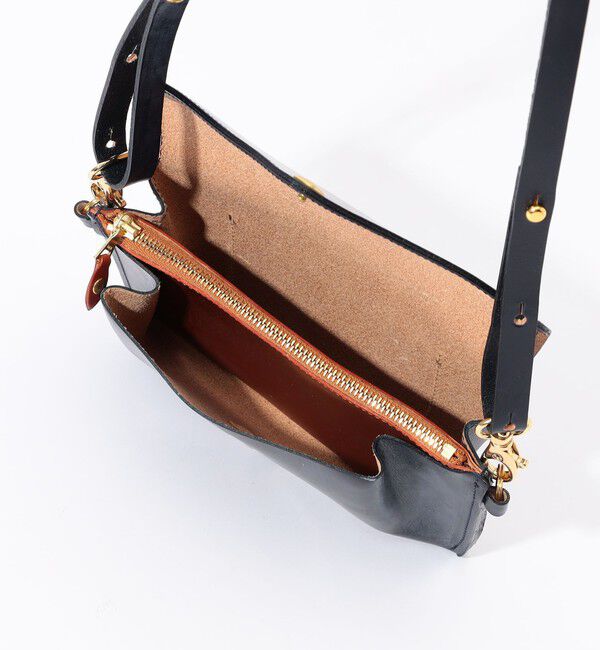 TOMORROWLAND GOODS「【別注】GLENROYAL MEDIUM PURSE WITH STRAP ブライドルレザー ショルダーミニバッグ」|ショルダー・メッセンジャー|