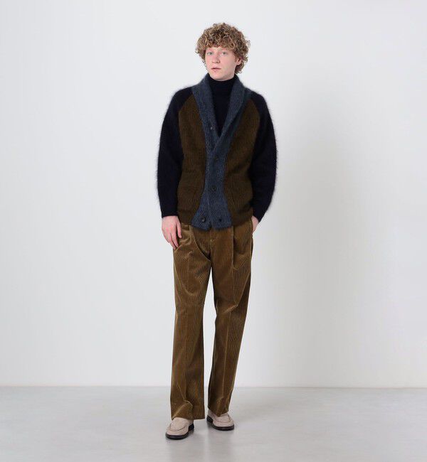 TOMORROWLAND MENS「【WEB先行予約】TOMORROWLAND tricot ウールファー ショールカラーカーディガン」|ニット・セーター|