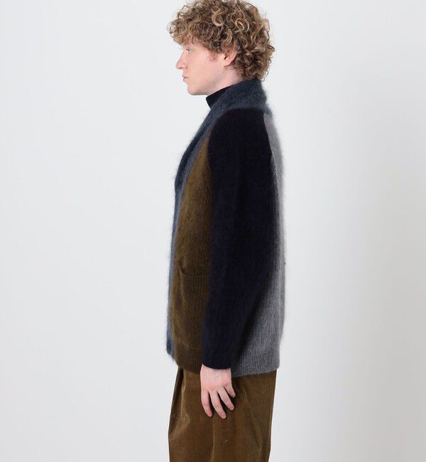 TOMORROWLAND MENS「【WEB先行予約】TOMORROWLAND tricot ウールファー ショールカラーカーディガン」|ニット・セーター|