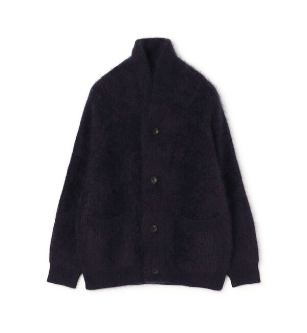 TOMORROWLAND MENS「【WEB先行予約】TOMORROWLAND tricot ウールファー ショールカラーカーディガン」|ニット・セーター|69 ネイビー