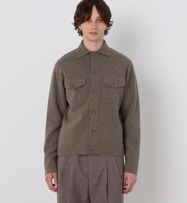 TOMORROWLAND MENS「【WEB先行予約】TOMORROWLAND tricot ウールカシミヤ ミラノリブ ニットブルゾン」|ニット・セーター|