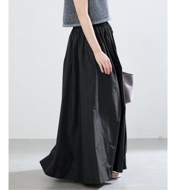 IENA「《一部カラー店舗限定》シャンブレータフタギャザースカート」|スカート|