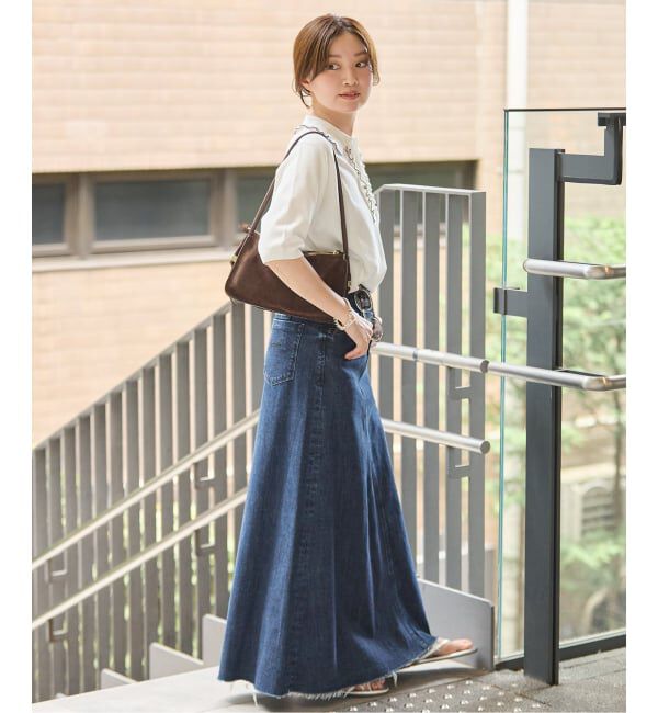 IENA「YANUK/ヤヌーク 別注 Flare Long Skirt スカート」|スカート|
