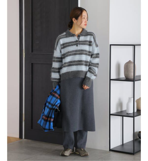 JOURNAL STANDARD「《予約》FLUFFY KNIT ポロシャツ」|ニット・セーター|