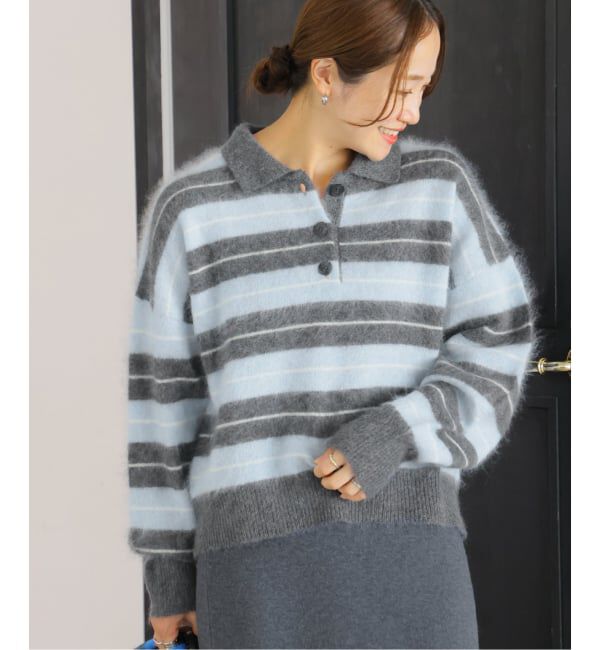 JOURNAL STANDARD「《予約》FLUFFY KNIT ポロシャツ」|ニット・セーター|