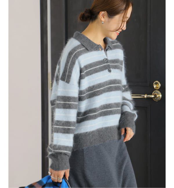 JOURNAL STANDARD「《予約》FLUFFY KNIT ポロシャツ」|ニット・セーター|