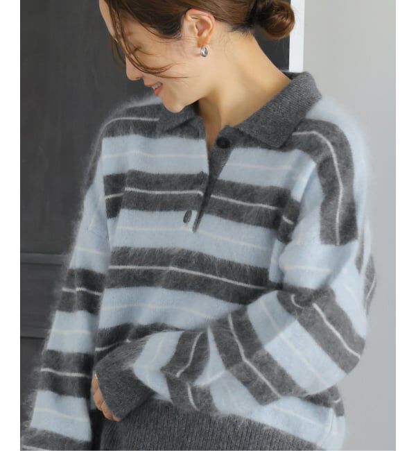 JOURNAL STANDARD「《予約》FLUFFY KNIT ポロシャツ」|ニット・セーター|