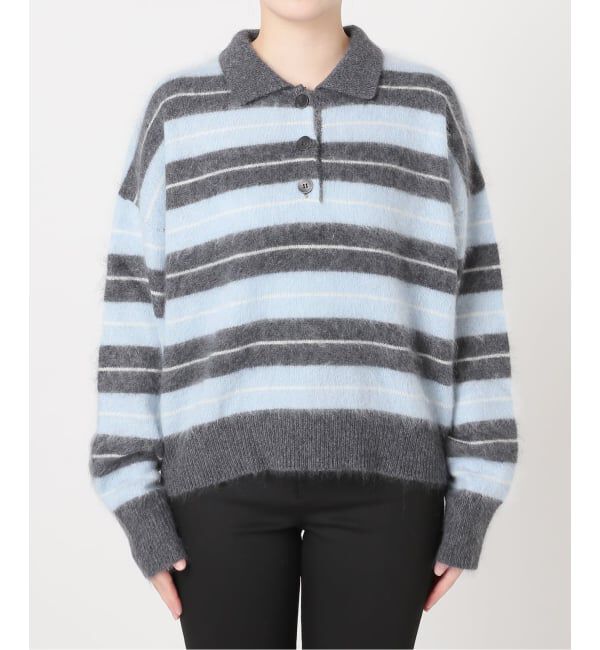 JOURNAL STANDARD「《予約》FLUFFY KNIT ポロシャツ」|ニット・セーター|