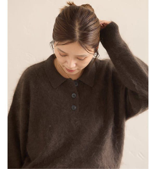 JOURNAL STANDARD「《予約》FLUFFY KNIT ポロシャツ」|ニット・セーター|